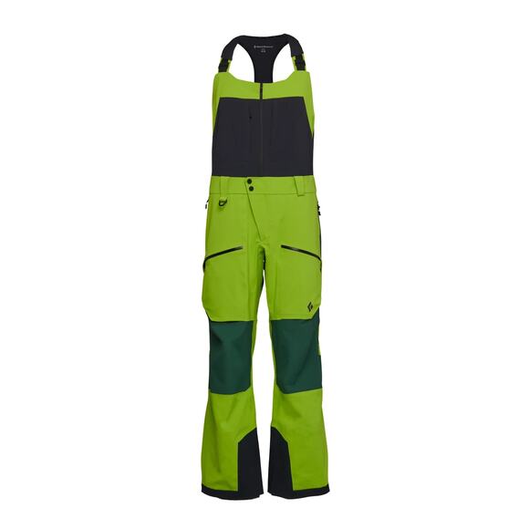 Black Diamond Recon Stretch Pro Bib Bibs Ski Snow Mens M Lime Forest Green $525 - Picture 2 of 6